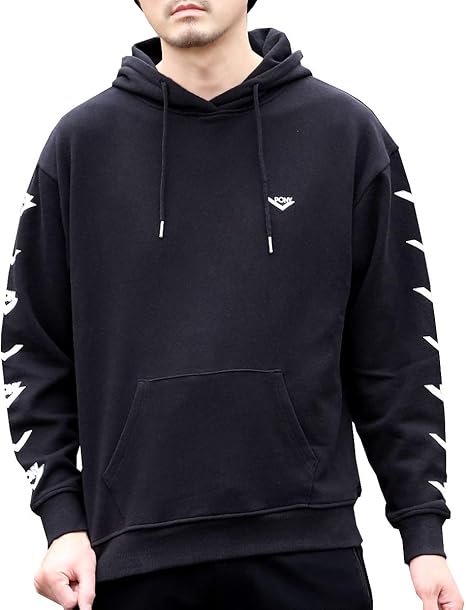 Amazon Pony ポニー メンズ 綿100 裏毛 スウェット ブランド ロゴ 刺繍 ビッグシルエット 長袖 パーカー トレーナー パーカー 通販