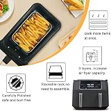 BYKITCHEN Air Fryer Rack for Ninja Dual Basket, 3 Layers, Stainless Steel view 4