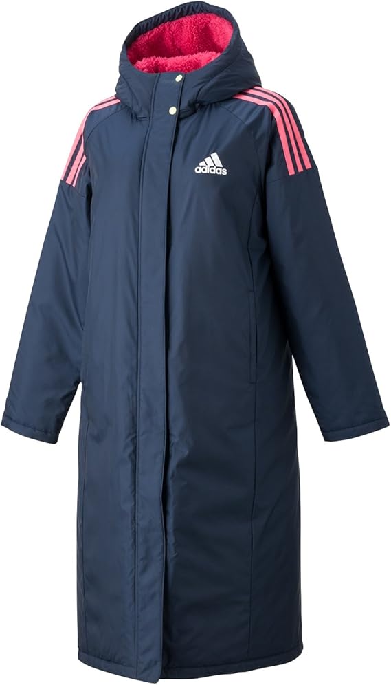 Amazon アディダス Adidas トレーニング Team 裏ボア ロングコート s66 レディース Ah7959 カレッジネイビー J Ot コート ジャケット 通販