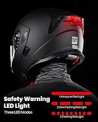 ILM Motorcycle Dual Visor Modular Flip up Full Face