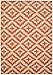 Garland Rug Southwest Area Rug, 5 x 7, Orange/Ivory