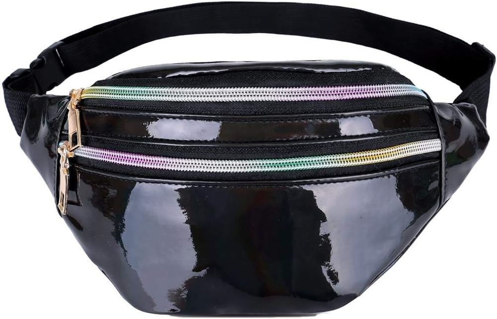 LIVACASA Waist Bag Ladies Bum Bags Fashion PU Leather for Women