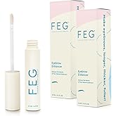 FEG Eyebrow Enhancer Growth Serum for Thicker Brows | Natural Brow Enhancing Serum for Growing and Thickening Eyebrows | Stimulates Natural Growth | 2-Pack of 3ml Tubes