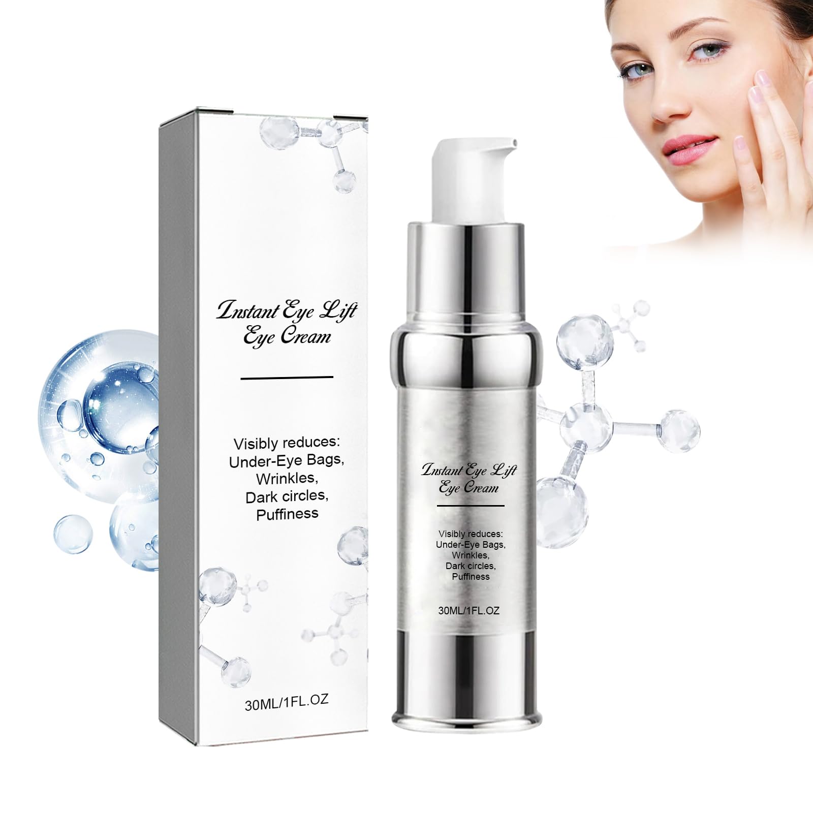 Eye Lifting Cream Moisturises and Tightens the Skin Around the Eyes Instant Firming Eye Cream, 30 ml Lifting Eye Cream Anti-Wrinkle Eye Cream Effective Anti-Age Eye Care Cream for Dark Circles