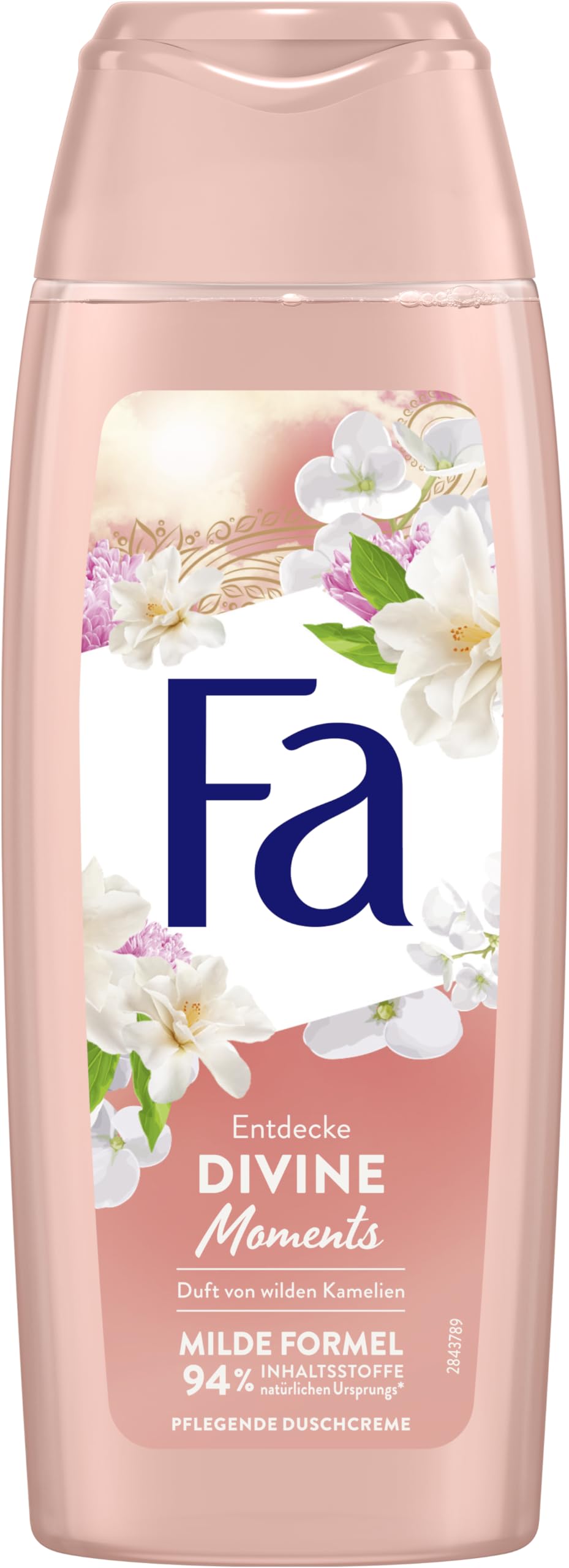 FA Divine Moments Shower Gel (1 x 250 ml) 95% Ingredients of Natural Origin, Send Your Senses on a Wonderful Journey and Enjoy the Velvety Fragrance of Wild Camellias