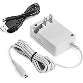 LBSC 3DS Charger Compatible with Nintendo 3DS,3DS/DSi/2DS XL,2DS,New 3DS | Replacement Power Cord for Nintendo Handheld Console, Universal 100V-240V AC Wall Adapter(Gray)