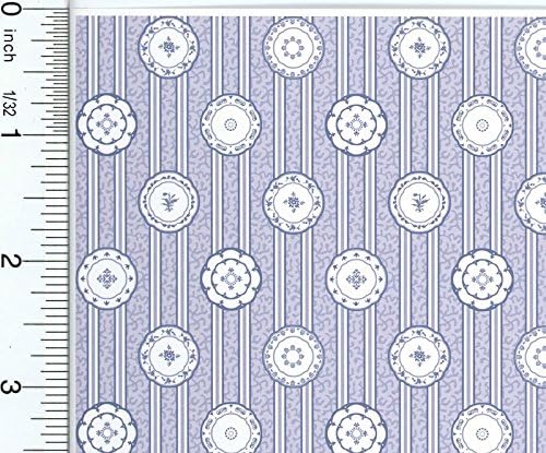 Dollhouse Kitchen Wallpaper China Blue
