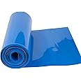 Battery Wrap PVC Heat Shrink Wrap Tube for 18650 21700 26650 Lithium Battery DIY Battery Packs Flat Width 5.9in(150mm) Length 9.9ft (3m) Blue