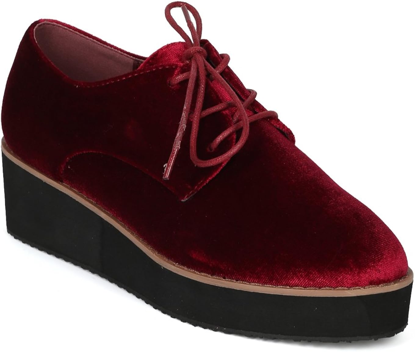 velvet platform shoes