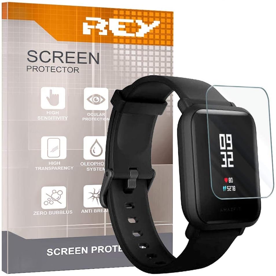 REY Protector de Pantalla para XIAOMI AMAZFIT BIP: Amazon.es ...