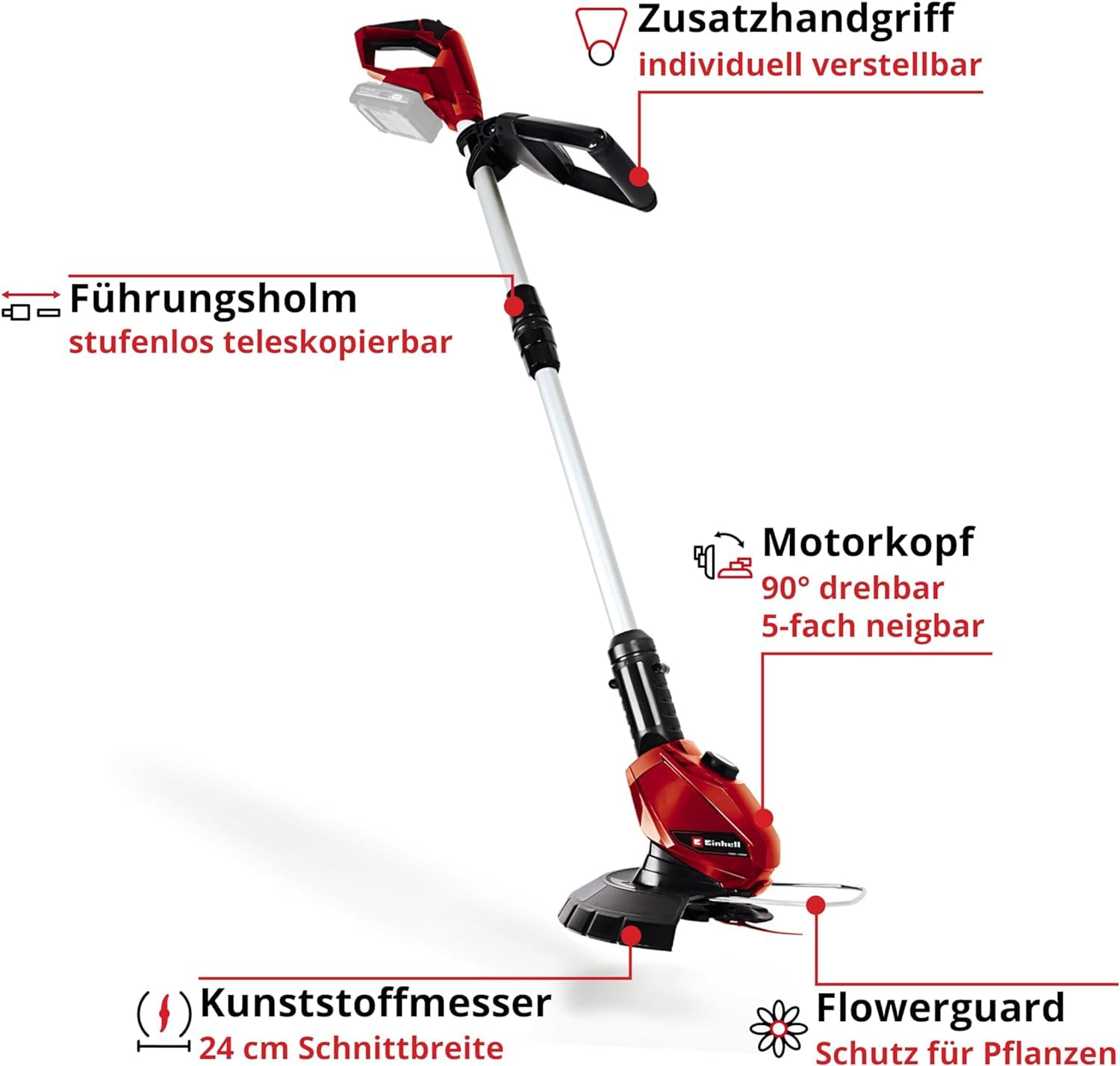 Einhell Akku-Rasentrimmer GE-CT 18 Li Solo 3