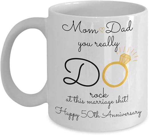mum and dad 50th wedding anniversary gifts