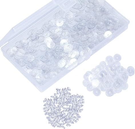 Clear Disc Pads To Stabilize Earrings And Prevent Sagging Plastic