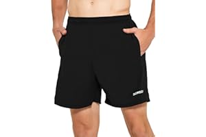 DEMOZU Men's 5 Inch Running Tennis Shorts Lined Workout Gym Athletic Pickleball Shorts with Pockets