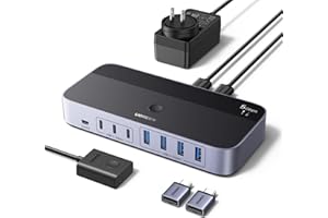 UGREEN 5Gbps 2-in 7-Out USB 3.0 Switch, USB Switcher for 2 Computers Sharing USB A & C Devices (4USB-A + 3USB-C), USB Switche