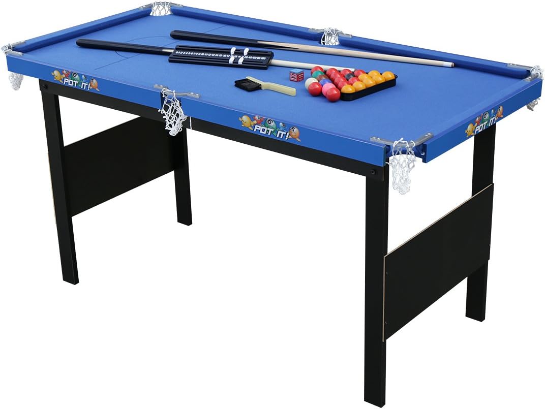 Funmall 4ft Tabletop Snooker Table with Legs and Accessory