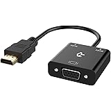 Rankie 1080P Active HDTV HDMI to VGA Adapter (Male to Female) Converter with Audio for PC, Monitor, Projector, HDTV, Xbox and