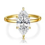 AVECON 3.5CT Marquise Cut Engagement Ring for