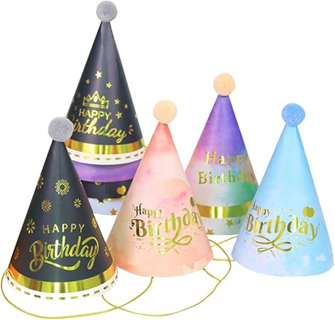 Amazon Co Jp Frcolor バースデー帽子 三角帽子 誕生日 パーティー お祝い パーティー小物 子供 大人 イベント 10個セット 混合色 おもちゃ