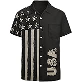 Prowinly Mens Hawaiian Shirt Casual Button Down Shirts Party Shirt Short Sleeve Button Up Shirt