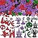 500PCS Glitter Halloween Foam Craft Stickers, Assorted Self Adhesive Halloween Party Supplies Decoration 3D Stickers for Pumpkin Decor, Trick or Treat Bags, Cards, Scrapbook, Kids Craft Projects