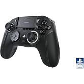 Nacon Revolution 5 Pro Officially Licensed PlayStation Wireless Controller | For PS5 / PS4 / PC - Hall Effect Joysticks and Triggers, Trigger Stops, Mappable Buttons, 8-way and 4-Way D-pad - Black