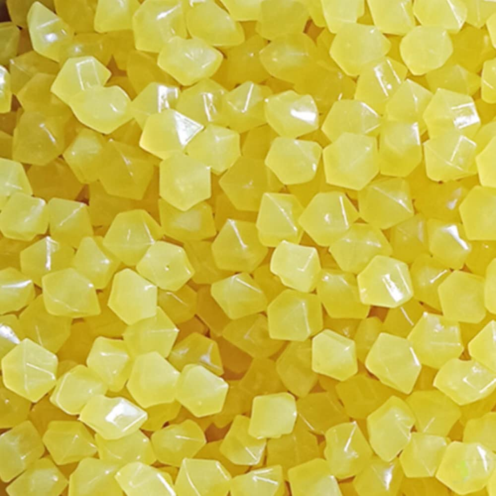 MOCNT 300Pcs Yellow Glow in the Dark Pebbles Rock Luminous Cobblestones Glowing Pebbles Stones Garden Yard Decor Home Walkway Aquarium Fish Tank Decoration 14x11mm