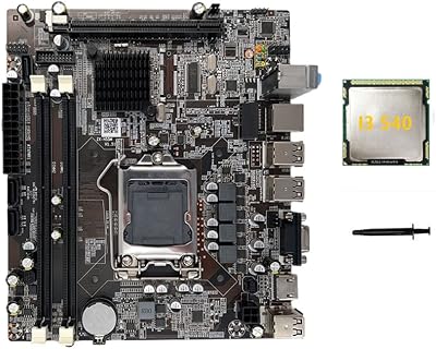 Wresetly H55 Motherboard LGA1156 DDR3 i3 540 CPU Combo MicroATX PC Parts
