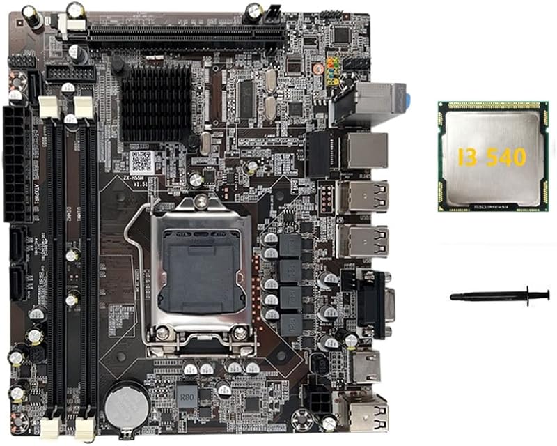 Wresetly H55 Motherboard LGA1156 DDR3 i3 540 CPU Combo MicroATX PC Parts