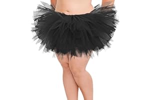 Fynnsure 5 Layers Plus Size Tutu Skirts for Women Extra Large Tulle Skirt 80s Adult Tutu Skirts Tutus Halloween Costumes