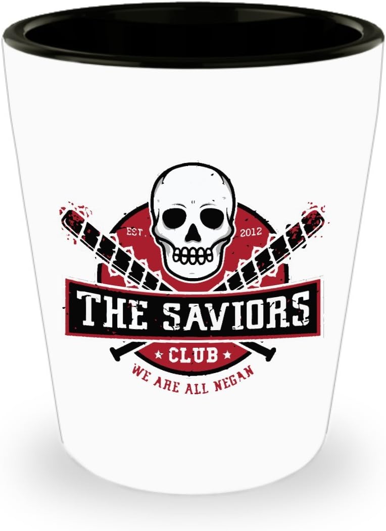 The Saviors Club Est. 2012 Shot Glass Man Cave Gift We All Negan