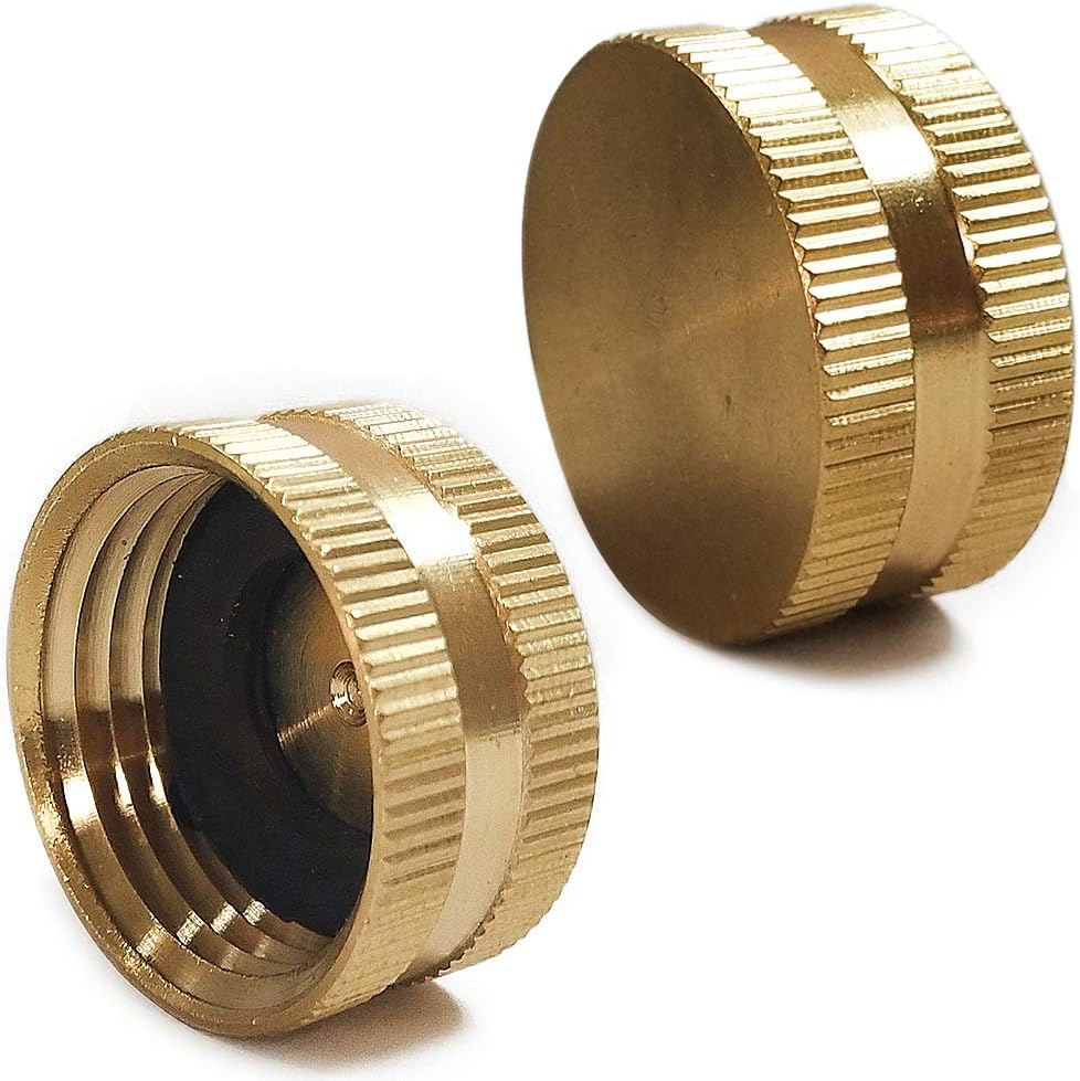 Twinkle Star 2 Pack 3/4" Brass Garden Hose Connector with Dual Swivel for Male Hose to Male Hose, Double Female : Garden & Outdoor