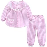 Mud Kingdom Boys Pajamas Set with Notch Collar Anchor Pattern Long Sleeve