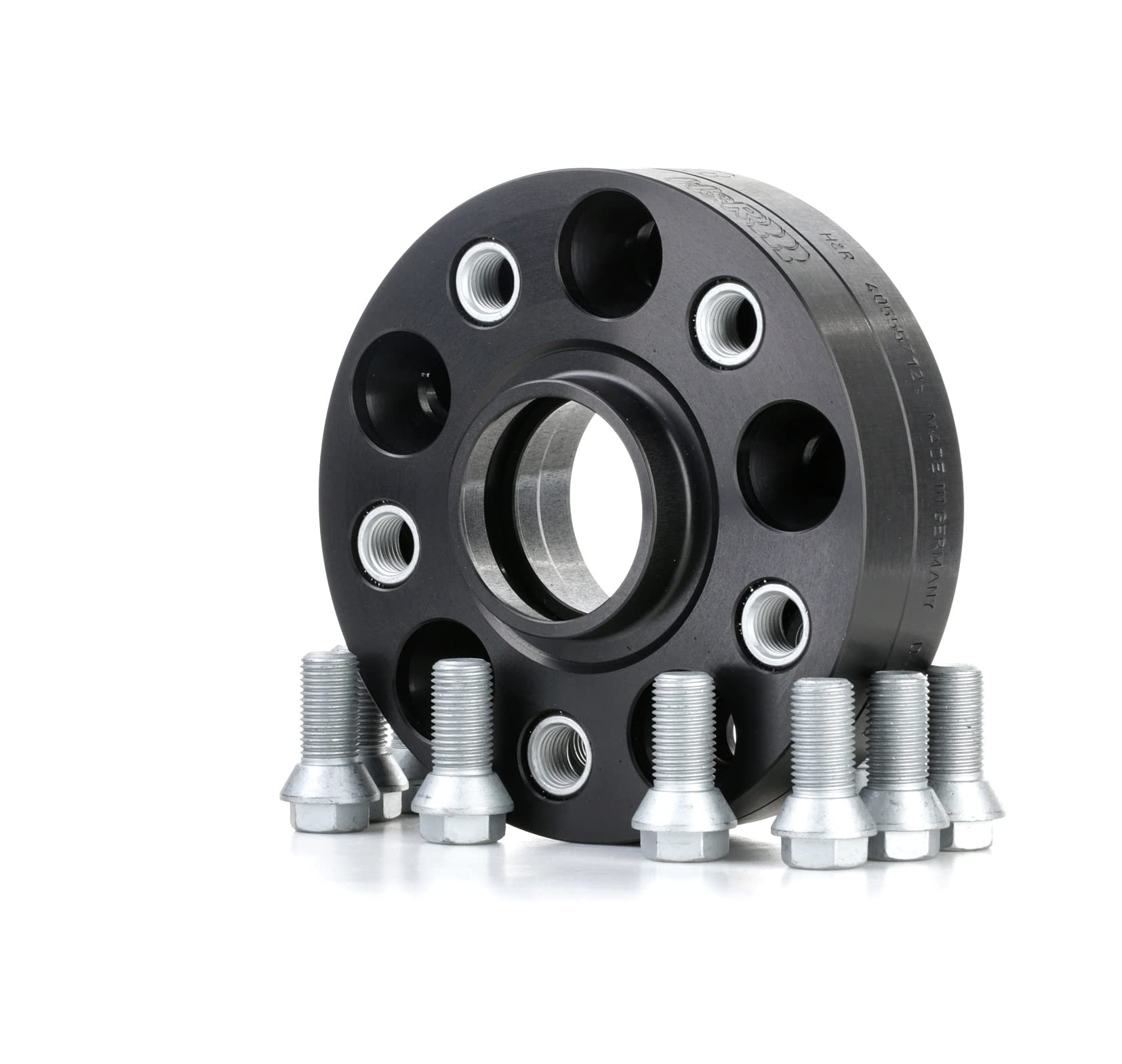 H&R DRA-System Wheel spacer set 40mm per axle - Bolt pattern 5x112 - Hub 57,1mm - Bolt size M14x1,5 - compatible with Audi/Seat/Skoda/Volkswagen - Black