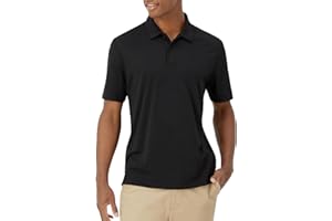 Hanes Moves Performance, Short Sleeve Polo Shirt for Men, Moisture-Wicking