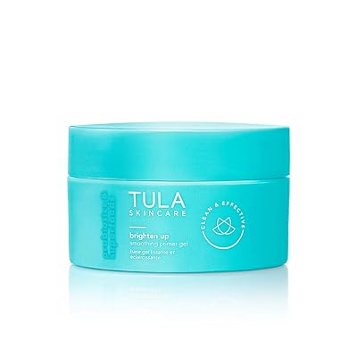 TULA Probiotic Skin Care Brighten Up Smoothing Primer Gel | Silicone-Free, Non-Comedogenic Face Primer Grips Makeup, Infused with Yuzu and Willowherb | 1.41 fl. oz