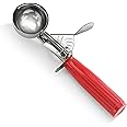 New Star Foodservice 34868 Commercial-Grade Thumb Press Food Disher/Ice Cream Scoop, 18/8 Stainless Steel, 1.75 oz, Size 24, 