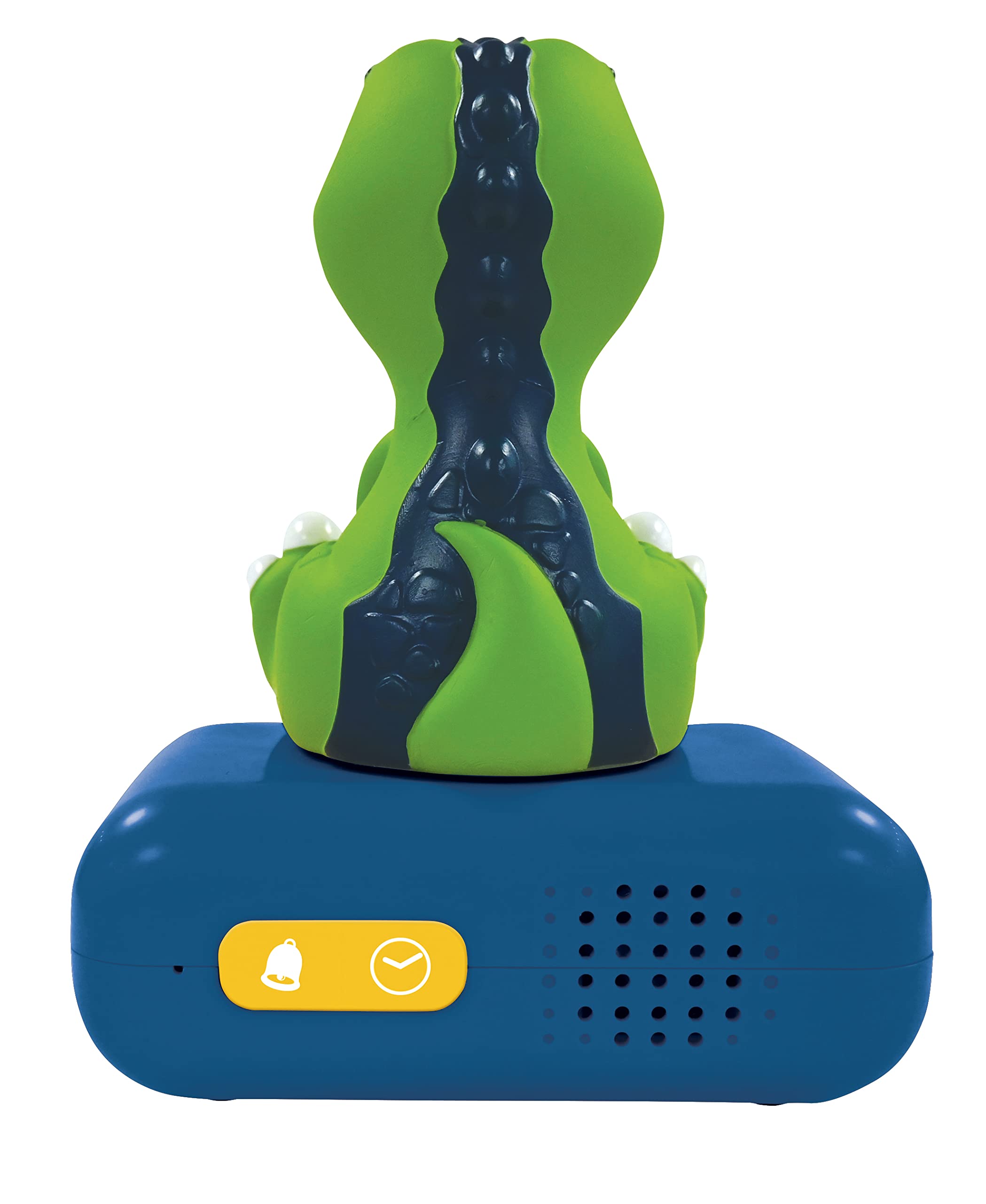 LEXiBOOK - Dinosaur Nightlight Alarm Clock, Clock, Alarm Clock for Boys and Girls, Snooze, Blue/Green - RL800DINO