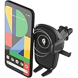 iOttie Car Charger Easy One Touch Wireless 2 Qi Charging CD Slot + Air Vent Combo Phone Mount for iPhone, Samsung Galaxy, Hua