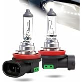 H11 Headlight Bulb, Halogen 12v 55w, 3800K Clear Light High Low Beam Fog | Standard 3800K Warm White, Clear Light High Low Beam Fog Light Replacement Super Bright 2 pack