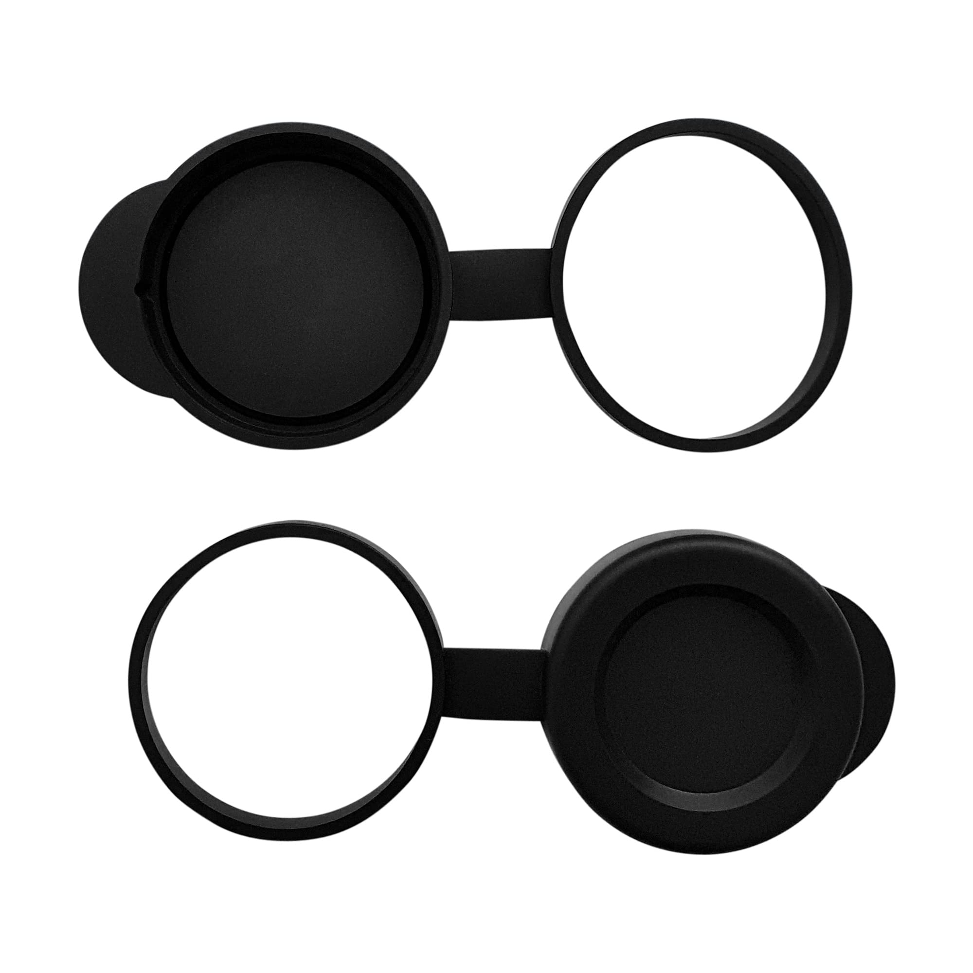 32mm Binocular/Monocular Objective Lens Caps Internal Diameter 46.5-48mm Rubber Cover Set Black
