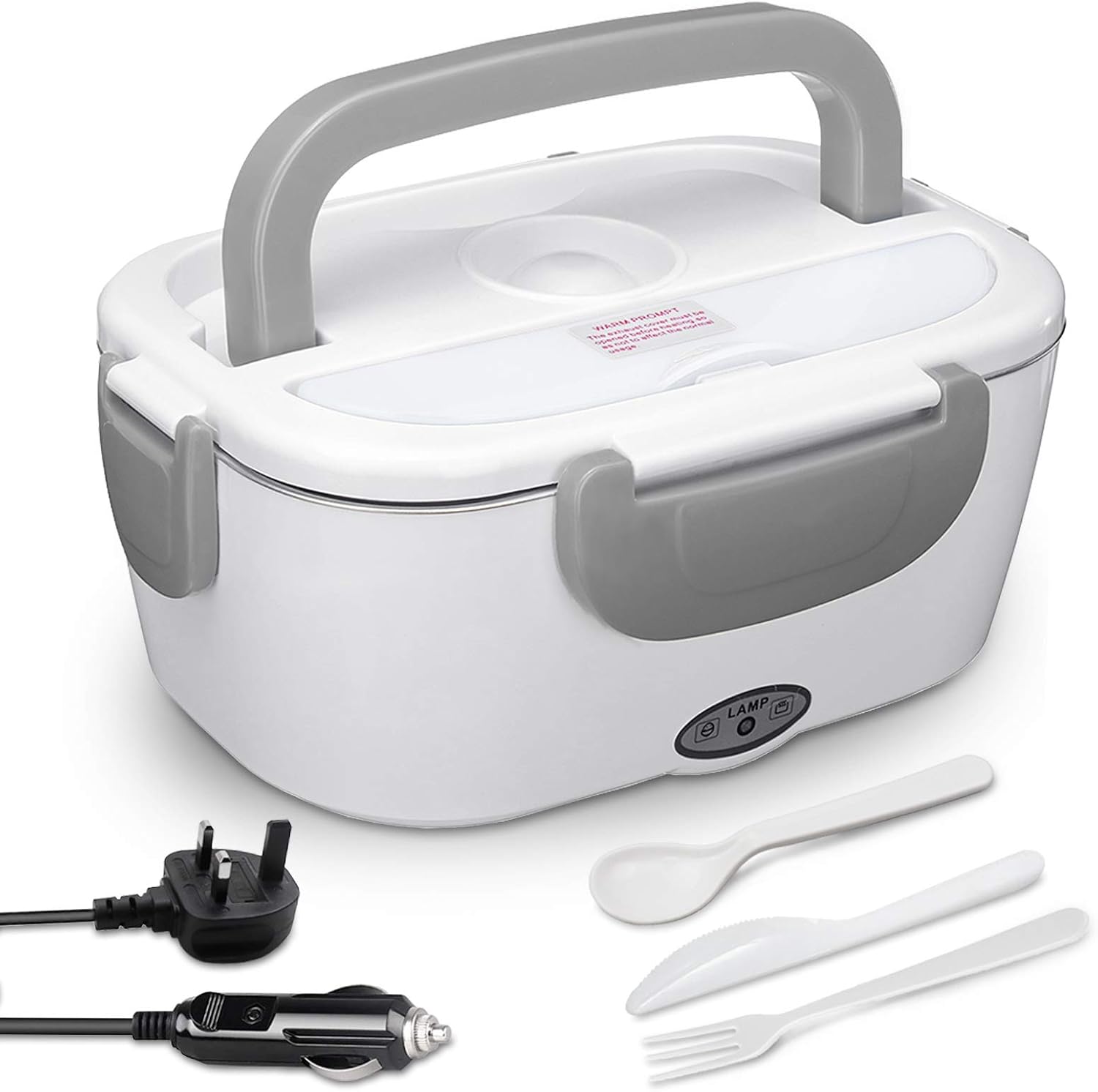 AUTOPkio Electric Bento Box, 12V 24V 220V 40W 3 in 1 Thermal Lunch