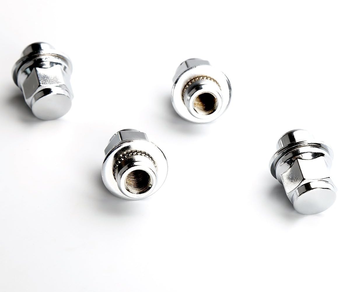 ZY WHEEL Set of 20pcs 12X1.5mm Hex 13/16'' (21mm) Chrome Mag Style Lug Nuts with Washer Closed End for Toyota Lexus Scion Pontiac Factory OEM Mag Seat Wheels: Automotive