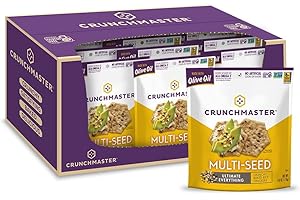 Crunchmaster Multi-Seed Gluten-Free Ultimate Everything, 4 Ounce Bags (Pack of 12)