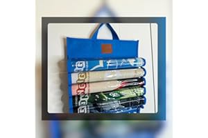 Nerd Gear Playmat Sanctuary - MTG Playmat Holder & Organizer Solution - Stores 12 TCG Mats + Tube - Ideal for Magic Playmats - Premium Playmat TCG Storage (Blue)