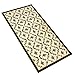 Collections Etc Bumble Bee Printed Lattice Skid-Resistant Accent Rug