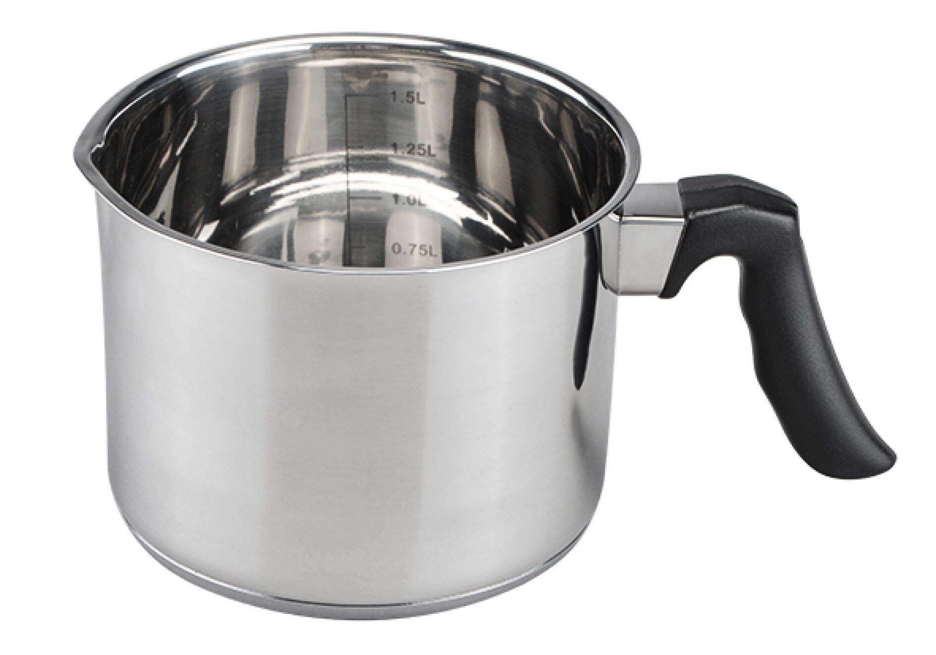 21306 Stainless Steel Mixing Pot 14 cm Thermal Base, Also Suitable for Induction Cookers