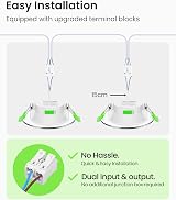 ALUSSO 7W Dimmable LED Downlights 3CCT 3000K 4000K 6500K Chrome 6 Pack view 5