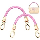 PH PandaHall Braided Purse Straps, Leather Bag Handles Short Handbag Strap for Underarm Bag Shoulder Bag Tote Crochet Bag