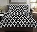 3 Piece Duvet Cover Set (King, Black) Duvet Cover with 2 Pillow Shams - Hotel Quality Brushed Microfiber - Luxurious & Extremely Durable - by Utopia Bedding